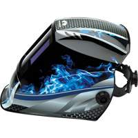 Leadhead&reg; Auto Darkening Welding Helmet, 3.8" L x 3.4" W View Area, 9 - 13 Shade Range The Estey Group