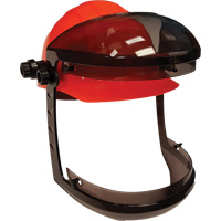 Visi&egrave;re Facetech avec attache pour casques de s&eacute;curit&eacute; &agrave; fentes, Suspension Rochet The Estey Group