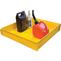 Plateau utilitaire flexible, 12" lo x 12" la x Cap. de d&eacute;versement 2 gal. US The Estey Group