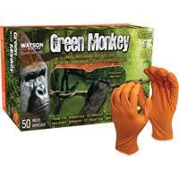 Gants jetables GreenMonkey, Petit, Nitrile, 6 mils, Sans poudre, Orange The Estey Group