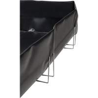 Berme &agrave; support en fil m&eacute;tallique, Capacit&eacute; 748 gal. US, 10' la x 10' lo x 12" h, Support en L The Estey Group