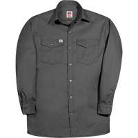 Premium Long-Sleeve Work Shirt, Men's, Small, Charcoal The Estey Group