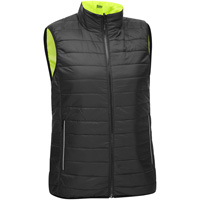 Bisley&reg; X-Back Women's Contoured Reversible Puffer Vest, High Visibility Lime-Yellow, Small, Polyester The Estey Group