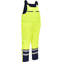 Bisley&reg; Extreme Cold Bib Overall, Polyester, Small, High Visibility Lime-Yellow The Estey Group