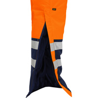 Bisley&reg; Extreme Cold Bib Overall, Polyester, Small, High Visibility Orange The Estey Group