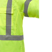 Bisley&reg; X-Back Long Sleeve Work Shirt with X-Airflow, Poly-Cotton, Small, High Visibility Lime-Yellow The Estey Group