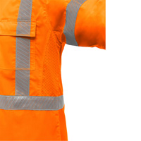 Bisley&reg; X-Back Long Sleeve Work Shirt with X-Airflow, Poly-Cotton, Small, High Visibility Orange The Estey Group
