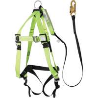 FBH-10000A5440-4 Harnais & longe classe A de 4' avec capacit&eacute; de 220 lb, Combinaison harnais/longe The Estey Group