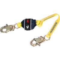 Web Shock-Absorbing Lanyard, 2.5', Snap Hook Center, Snap Hook Leg Ends, Polyester The Estey Group