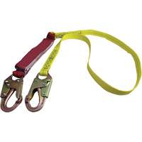External Energy Absorber Lanyard with 3/4" Hook, 6', Snap Hook Center, Snap Hook Leg Ends, Polyester The Estey Group