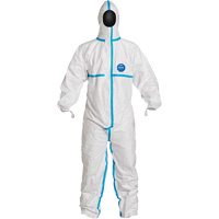 Hooded Coveralls, Small, White, Tyvek&reg; 600 The Estey Group