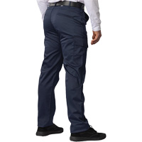 Pantalon cargo Big Flex, Poly-coton/Spandex, Bleu marin, Taille 46, Entrejambe 30 The Estey Group