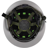 Casque Fibre Metal de style escalade avec bordure compl&egrave;te, R&eacute;pond aux normes CSA type 2, Suspension Rochet, Ventil&eacute; The Estey Group