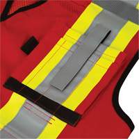6678 High-Visibility Antimicrobial Mesh-Back Surveyor Vest, Red, Small, Polyester The Estey Group