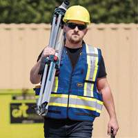 6681 High-Visibility Antimicrobial Mesh-Back Surveyor Vest, Royal Blue, Small, Polyester The Estey Group
