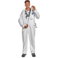 Harness-Compatible Disposable Coverall, Small, White, Tyvek&reg; 500 The Estey Group