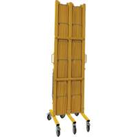 Barri&egrave;re extensible, 84" h x 20' lo, Jaune The Estey Group