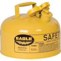 Safety Can for Diesel, Type I, Galvanized Steel, 2 US gal., Yellow, FM Approved/UL/ULC Listed The Estey Group