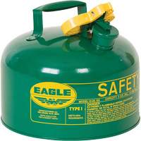 Safety Can for Combustibles, Type I, Galvanized Steel, 2.5 US gal., Green, FM Approved/UL/ULC Listed The Estey Group