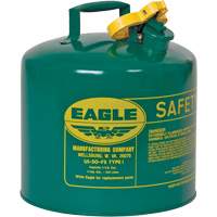Safety Can for Combustibles, Type I, Galvanized Steel, 5 US gal., Green, FM Approved/UL/ULC Listed The Estey Group