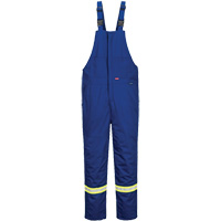 Bizflame&reg; 88/12 Insulated Bib Pants, Cotton/Nylon, Small, Blue The Estey Group