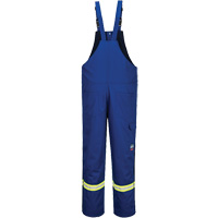 Bizflame&reg; 88/12 Insulated Bib Pants, Cotton/Nylon, Small, Blue The Estey Group