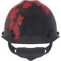 Specialty V-Gard&reg; Hard Hat, Ratchet Suspension, Black/Red The Estey Group