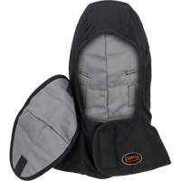 Doublure matelass&eacute;e ignifug&eacute;e Pioneer 765A pour casque de s&eacute;curit&eacute; avec un long cou et embout buccal amovible, Noir/Gris, Coton/FR-Tech/Modacrylique/Nylon The Estey Group
