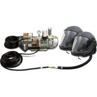 Syst&egrave;me de casque et de protection respiratoire &agrave; adduction d'air DEFENDER pour 2 travailleur The Estey Group
