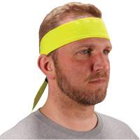 Bandeau de refroidissement Chill-Its 6702 avec polym&egrave;res int&eacute;gr&eacute;s et fermeture &agrave; nouer, Jaune lime haute visibilit&eacute; The Estey Group