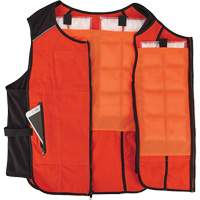 Veste de refroidissement &agrave; changement de phase l&eacute;g&egrave;re avec sachets de recharge Chill-Its 6260, Petit/Moyen, Orange The Estey Group