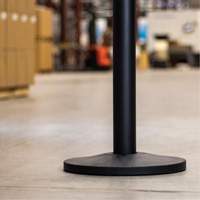 Industrial Stanchion Kit with Plastic Chain, 37" High, Red The Estey Group