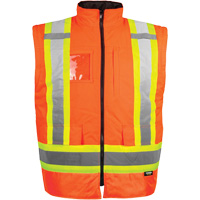 High-Visibility 7-in-1 Jacket, Polyester, High Visibility Orange, X-Small The Estey Group