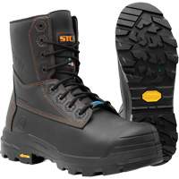 Bottes de travail Metpro Flex avec protecteur m&eacute;tatarsien, Cuir, Taille 4, Imperm&eacute;able The Estey Group