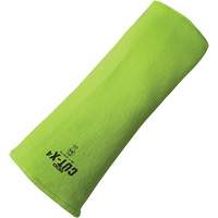 Cut-X&reg; Cut-Resistant Sleeve, Fibreglass/Polyethylene, 10", ASTM ANSI Level A4, High Visibility Lime The Estey Group
