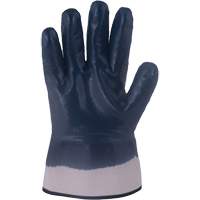 Gants bleu marine avec manchettes renforc&eacute;es &agrave; entoilage coll&eacute; Horizon, Moyen, R&ecirc;vetement Nitrile, Enveloppe en Jersey/Coton The Estey Group