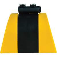 HAZLOK Safety Barrier System, Plastic, Magnetic Mount, 30', Black and Yellow Tape The Estey Group