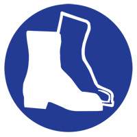Right to Know Pictogram Labels -Boots, Vinyl, Sheet, 1" L x 1-1/8" W The Estey Group