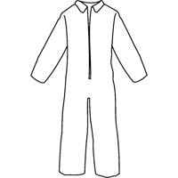 Pyrolon&reg; Plus 2 Disposable FR Coveralls, Small, Blue, FR Treated Fabric The Estey Group