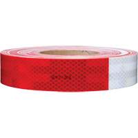 Mat&eacute;riaux de perceptibilit&eacute; 3M Scotchlite Diamond Grade s&eacute;rie 985, 2" la x 12" lo, Rouge & blanc The Estey Group