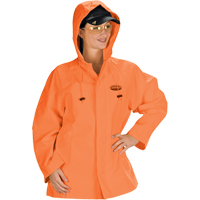 V&ecirc;tements imperm&eacute;ables Hurricane ignifuges et r&eacute;sistants &agrave; l'huile, veste, 4T-Grand, Orange haute visibilit&eacute; The Estey Group