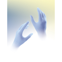 Gants jetables Qualatrile QRP, Moyen, Nitrile, 5 mils, Sans poudre, Bleu The Estey Group