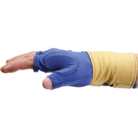 Doublure de gant sans doigts avec retenue au poignet, Taille T-petit, Paume Poly-coton The Estey Group