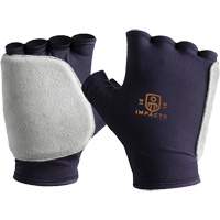 Enveloppe protectrice pour gant gauche contre les impacts lat&eacute;raux et de la paume, T-petit, Paume en Cuir fleur, Poignet &agrave; enfiler The Estey Group