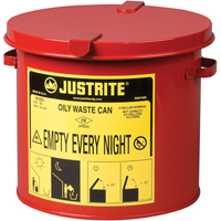 Contenants pour d&eacute;chets huileux, Homologu&eacute; FM/List&eacute; UL, 2 gal. US, Rouge The Estey Group