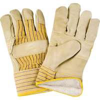 Winter-Lined Patch-Palm Fitters Gloves, Large, Grain Cowhide Palm, Cotton Fleece Inner Lining The Estey Group