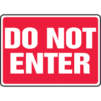 "Do Not Enter" Sign, 10" x 14", Aluminum, English The Estey Group