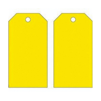 &eacute;tiquettes vierges pour la pr&eacute;vention des accidents, M&eacute;tal, 3" la x 5-3/4" h The Estey Group