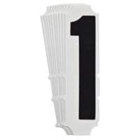 &eacute;tiquettes de lettres et chiffres gothiques individuels Quick-Align, 1, 4" h, Noir The Estey Group
