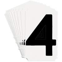 &eacute;tiquettes de lettres et chiffres gothiques individuels Quick-Align, 4, 4" h, Noir The Estey Group